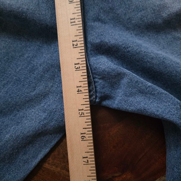 Women's SHEIN Distressed Wide Leg Jeans Blue US L (8/10) - Picture 7 of 10